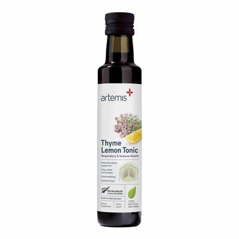 ARTEMIS BIO Thyme Lemone Tonic純天然百里香檸檬滋養液 250ml 呼吸與免疫健康 孕婦嬰兒可用滋養液月神本草護養肺部舒咽潤嗓 全新包裝 配方升級