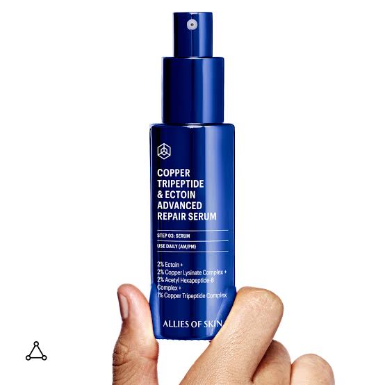 Allies of Skin Copper Tripeptide & Ectoin Advanced Repair Serum 30ml 藍銅胜肽及依克多因高級修復精華