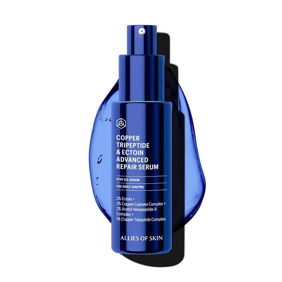 Allies of Skin Copper Tripeptide & Ectoin Advanced Repair Serum 30ml 藍銅胜肽及依克多因高級修復精華