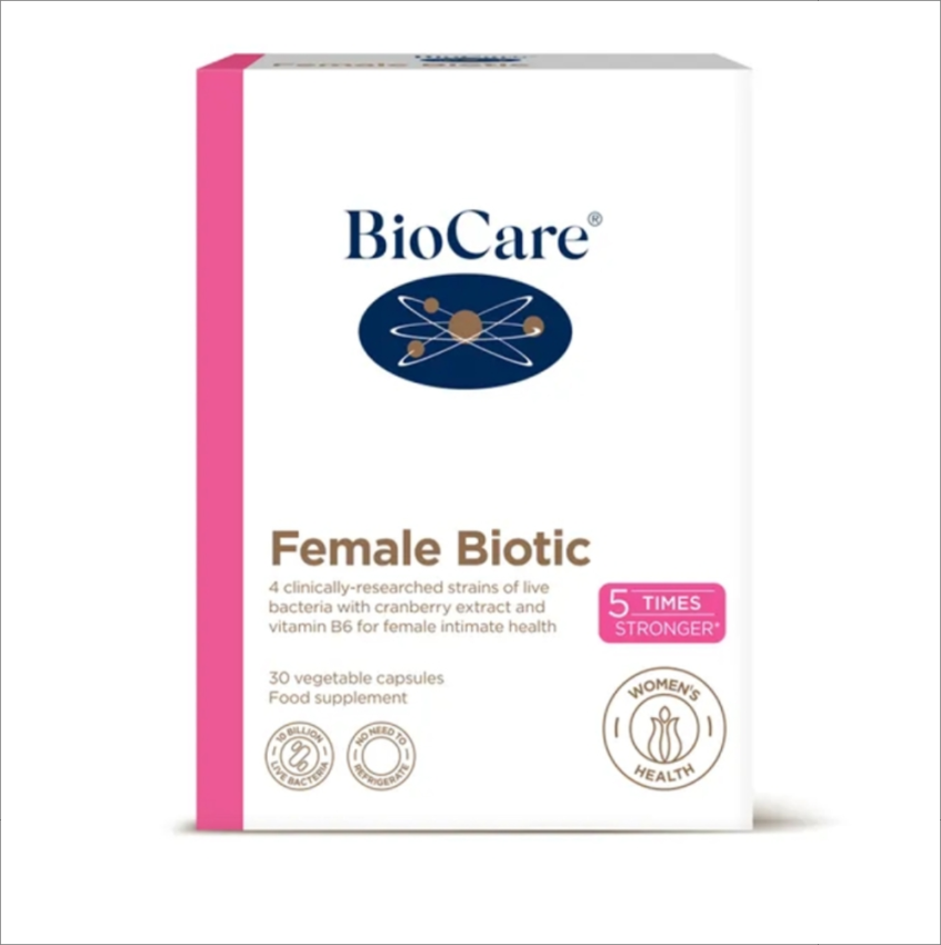 英國Biocare Female Biotic 女性益生菌蔓越莓膠囊 呵護女性私處健康調理身體改善平衡菌群