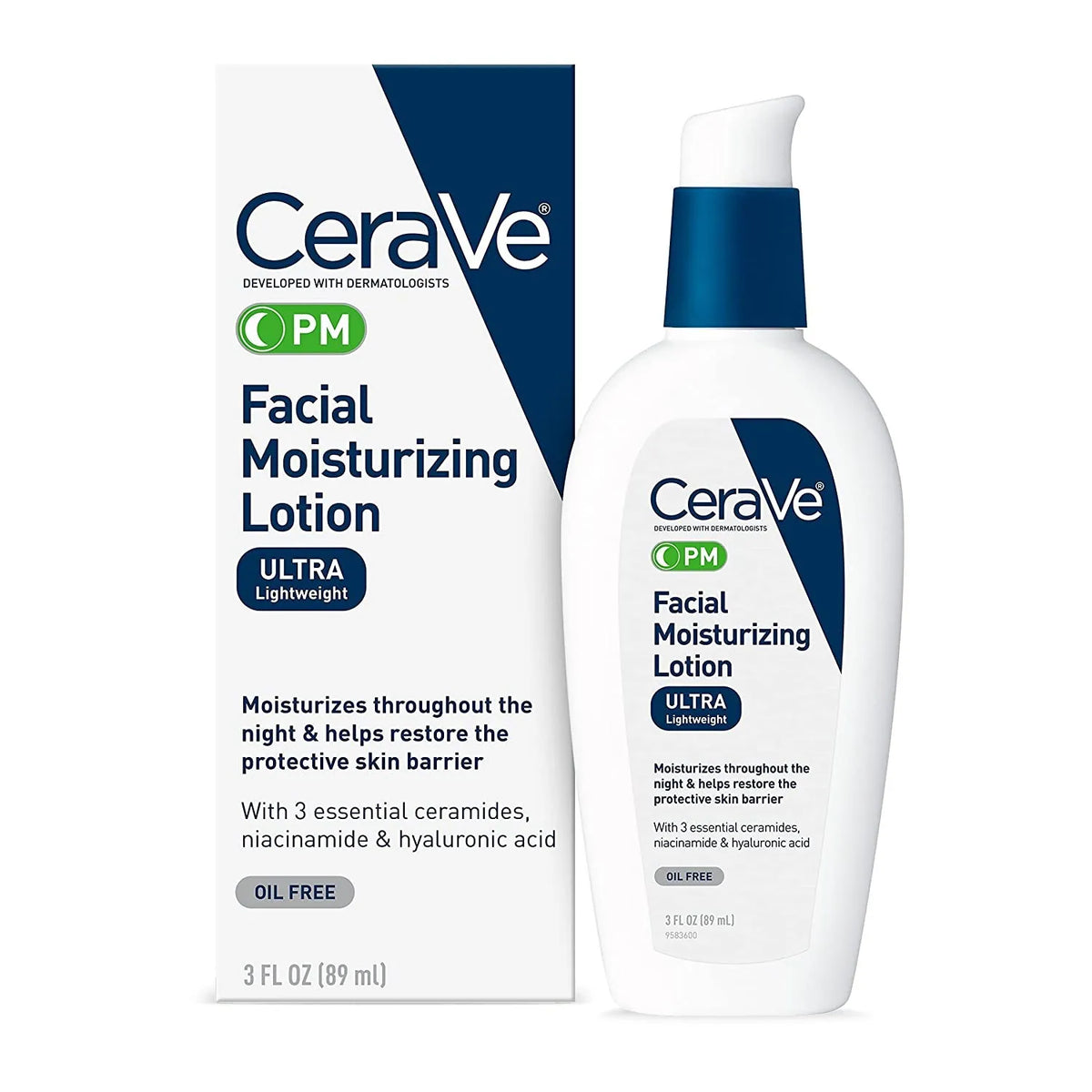 美版 CeraVe PM Facial Moisturizing Lotion 夜間面部保濕乳液 89ml