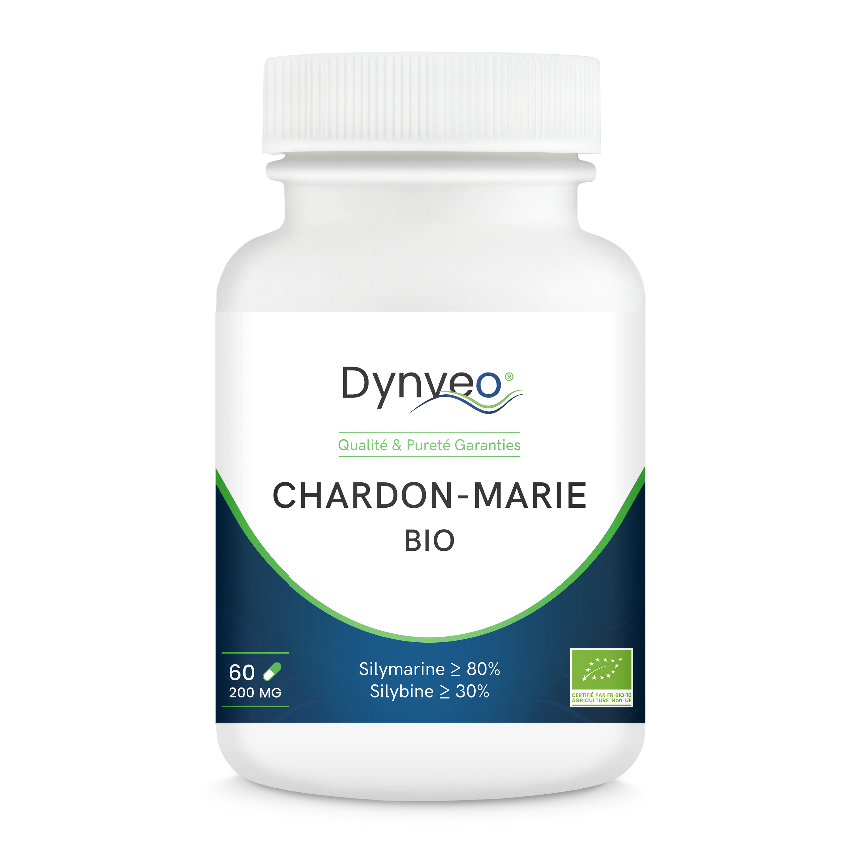 法國 Dynveo 有機水飛薊奶薊草膠囊60粒 抗壓解酒護肝養胃