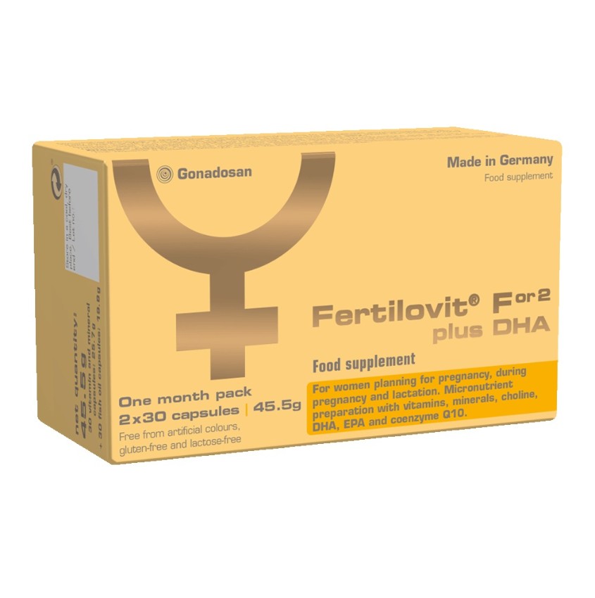 Fertilovit For2 plus DHA - protection 懷孕及哺乳期完美營養補充 一個月配方 DHA EPA Q10