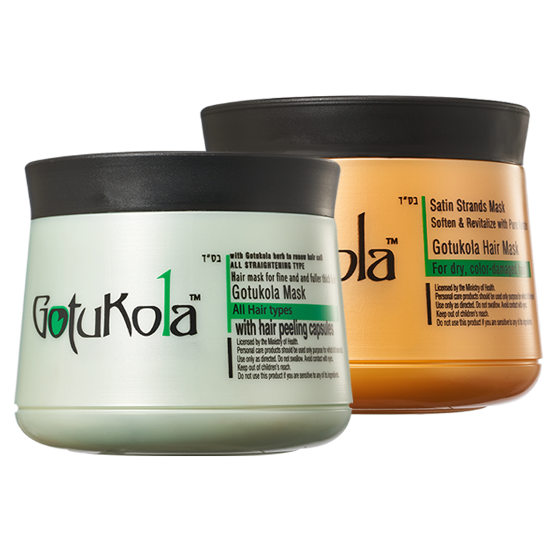 章小蕙Gotukola 頭髮髮膜CP (橙膜ml500+綠膜500ml) 頭髮髮根全面護理