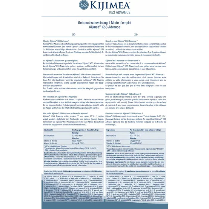 Kijimea K53 Advance 28 capsules 53種益生菌瘦身菌 體重管理益生活菌