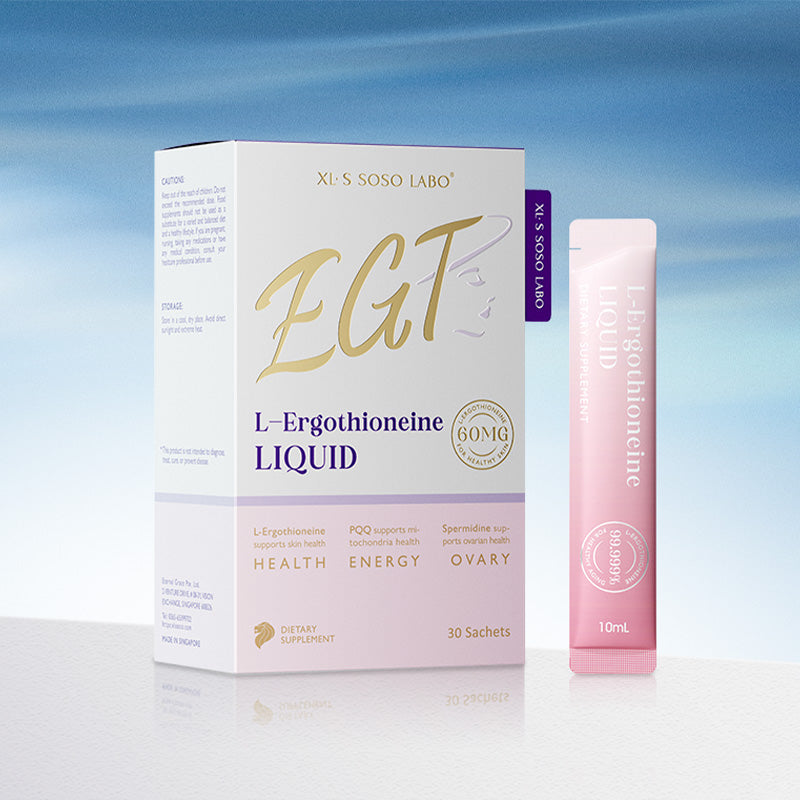 XL·S SOSO LABO L-Ergothioneine LIQUID 愛珂絲 液體L麥角硫因EGT 99.999% 高含量PQQ亞精胺AKG膠原蛋白勝肽