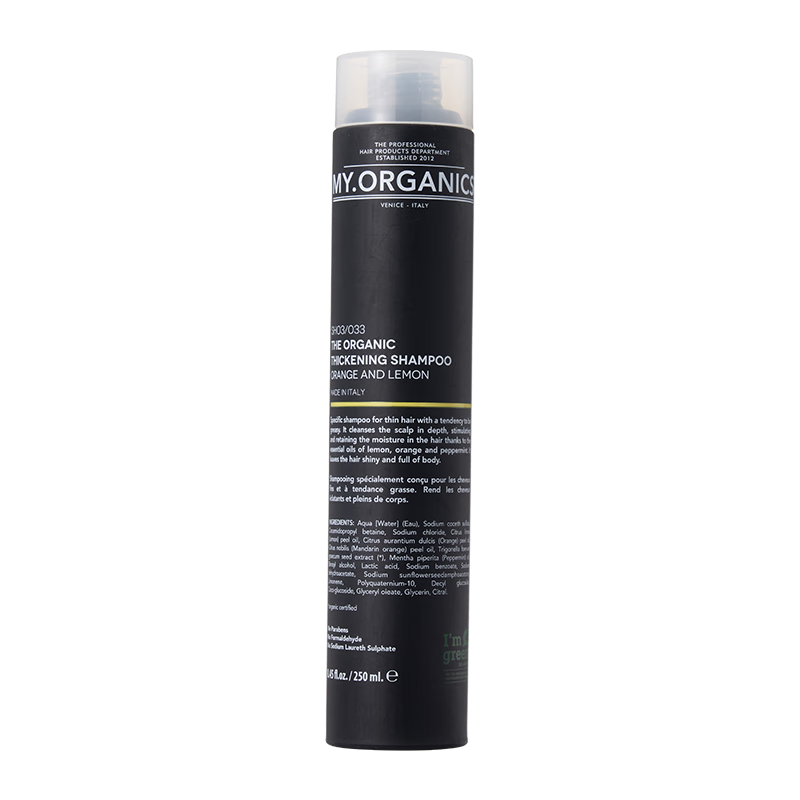 章小蕙My Organics 有機豐盈洗髮水 即刻控油 髮量豐盈250ml My Organics Thickening Shampoo with Orange & Lemon