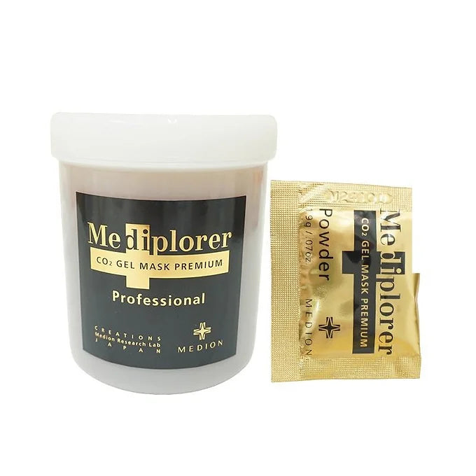 Mediplorer - Premium CO2 美迪若雅 保濕水潤緊緻凝膠面膜 CO2 GEL MASK 30回分 黑金注氧面膜院裝 限量