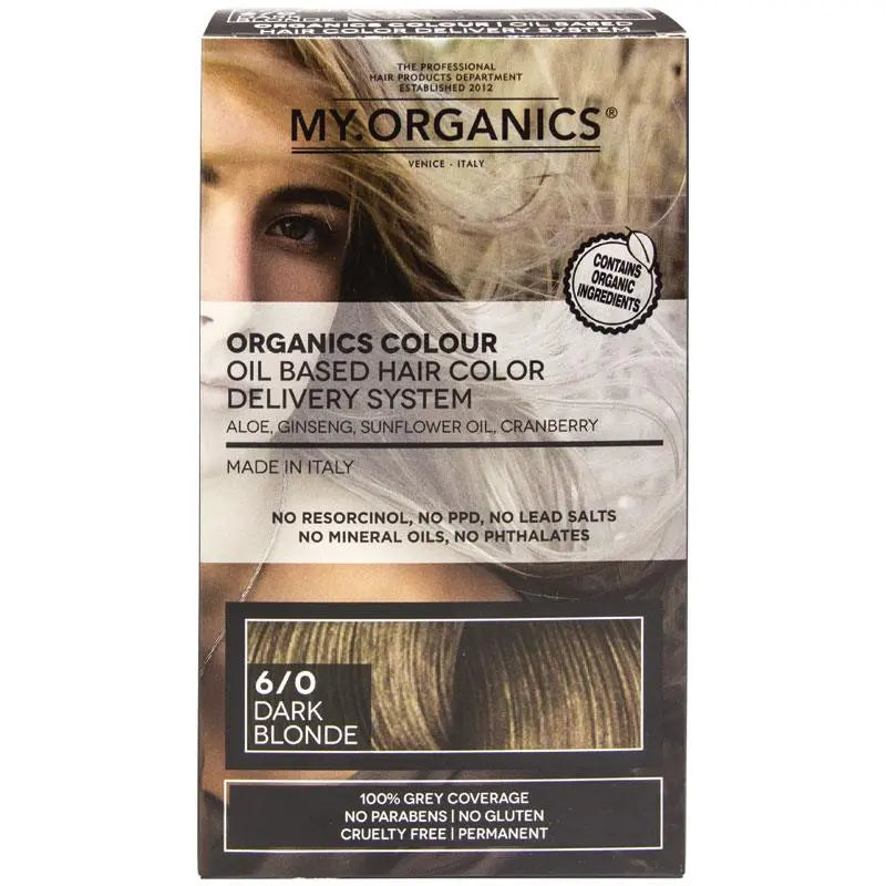 My Organics Organic Hair Colour  My.Organics 天然有機染髮劑 遮蓋白髮 無刺鼻氣味 不傷頭皮