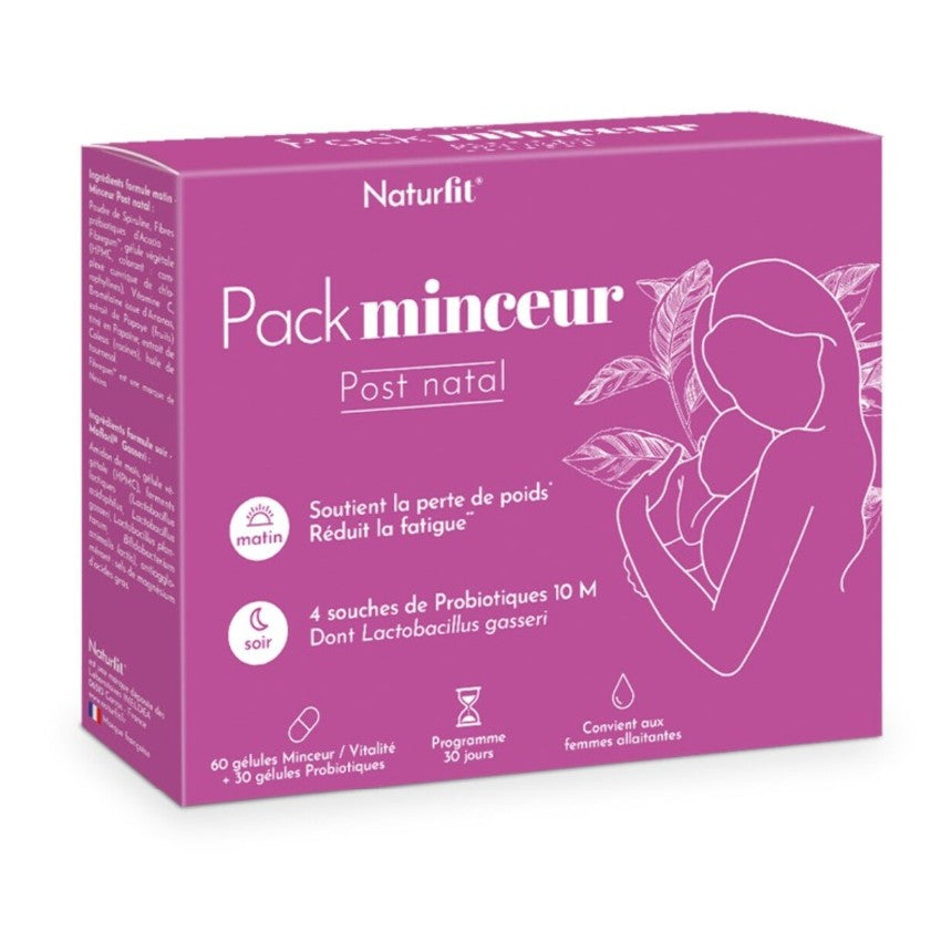 NATURFIT 輕盈丸 產後瘦身益生菌組合 日夜靜燃 30天