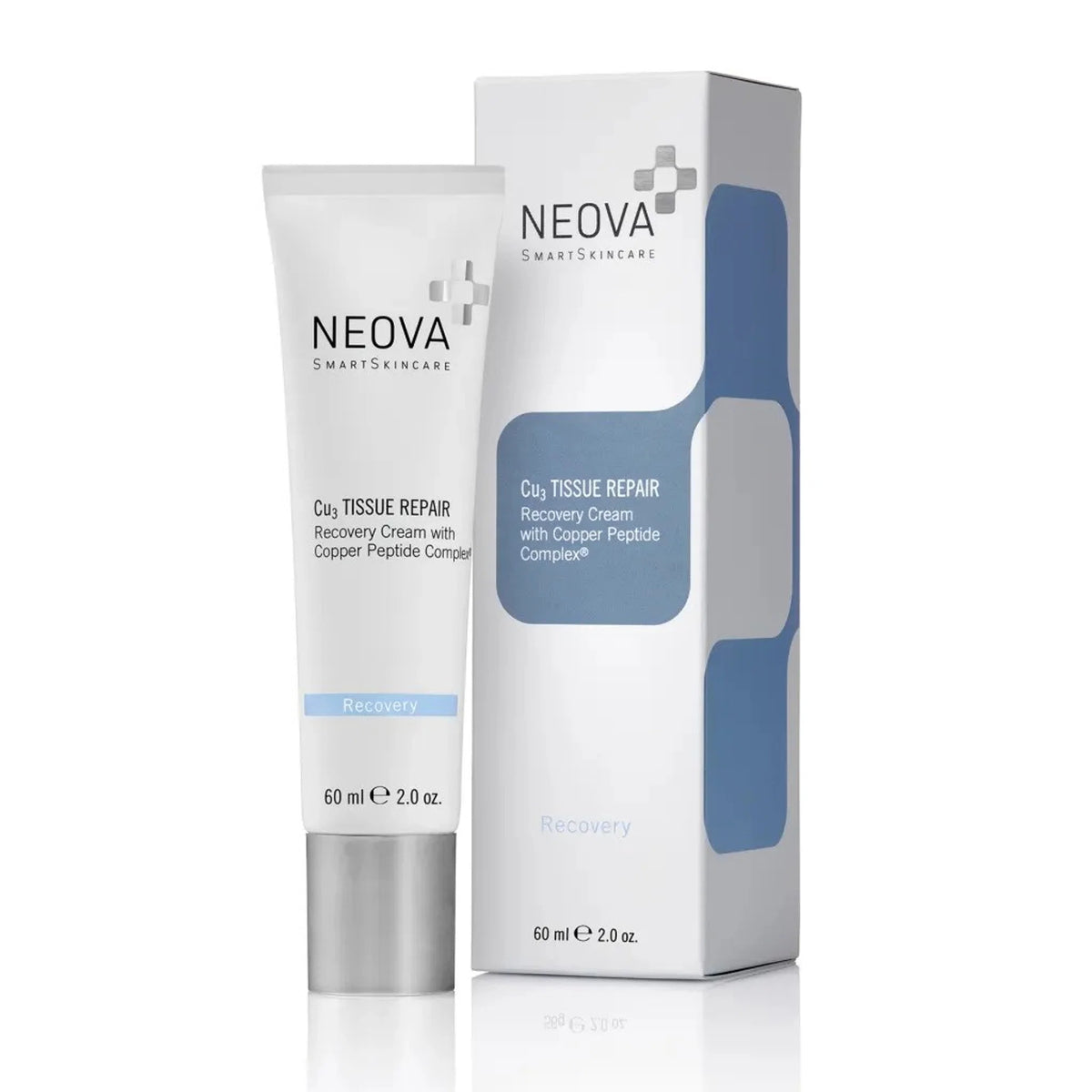 Neova CU3 Tissue Repair Recovery cream/Lotion with copper peptide complex NEOVA Cu3 Tissue Repair Recovery Cream 60ml專為雷射微針化學煥膚或微創手術後臨床級修復乳液/乳霜