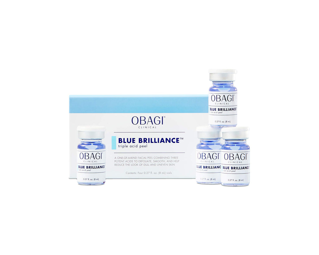 Obagi Clinical Blue Brilliance Triple Acid Peel 4 Piece Kit 高效活肌煥膚療程 4支裝 三重酸煥膚精華 重塑膚質去角質煥膚精華