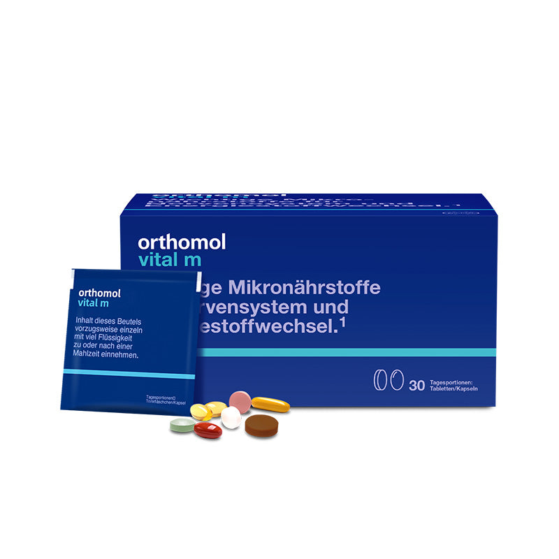 德國頂級Orthomol Vital M 奧適寶 男性成人緩解壓力營養素維他命片劑