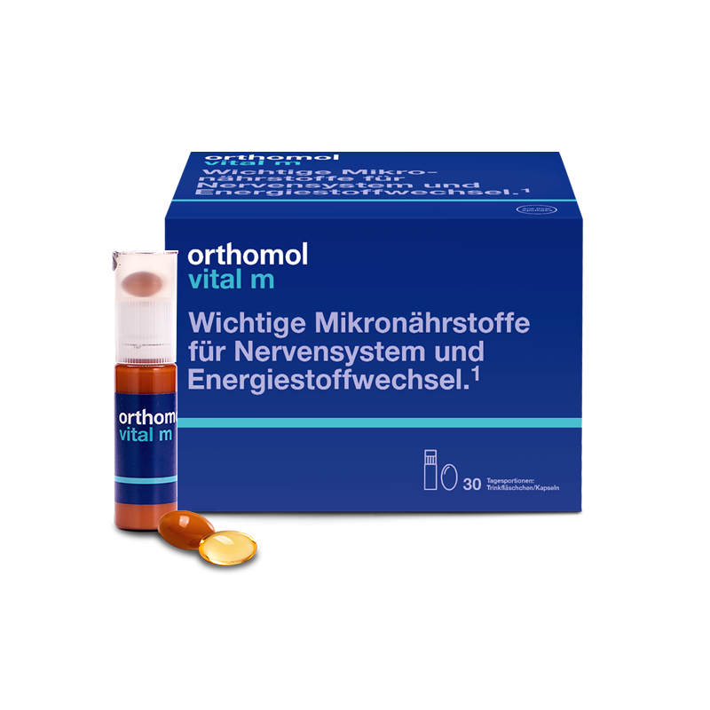 德國Orthomol Vital M 奧適寶 男性維生素口服液 成人緩解壓力 增加活力
