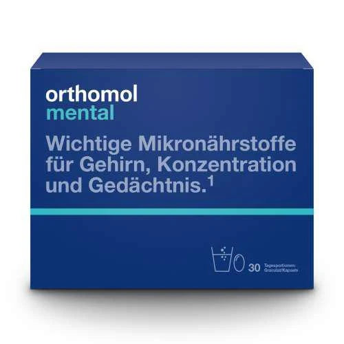 德國 Orthomol 奧適寶 Mental 腦部增強綜合營養素 30天 魚油 補腦DHA記憶健忘