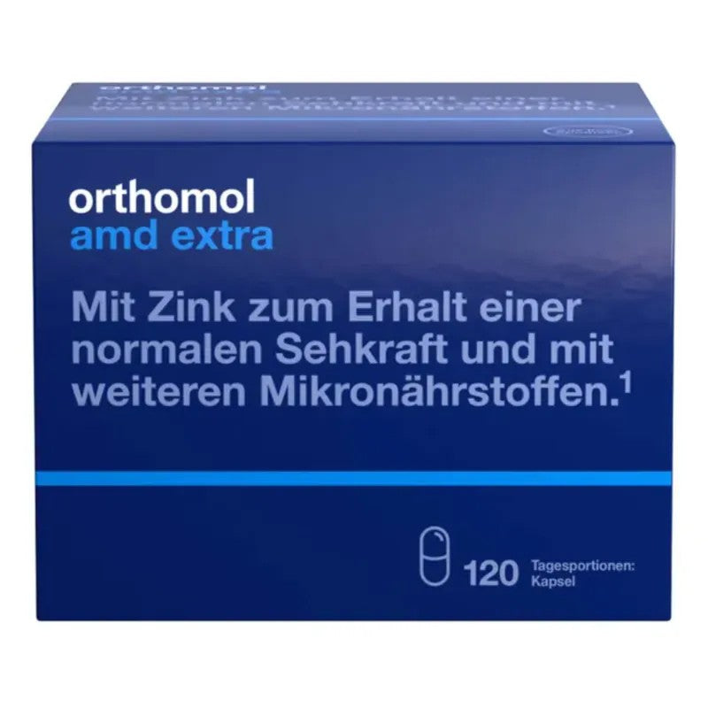 章小蕙推薦Orthomol AMD extra 德國奧適寶 葉黃素護眼綜合維他命 120粒 預防老年黃斑 緩解老花眼