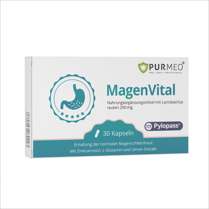 德國Purmeo MagenVital 護胃益生菌膠囊 30粒 (羅伊氏乳桿菌) 帕米奥養胃益生菌