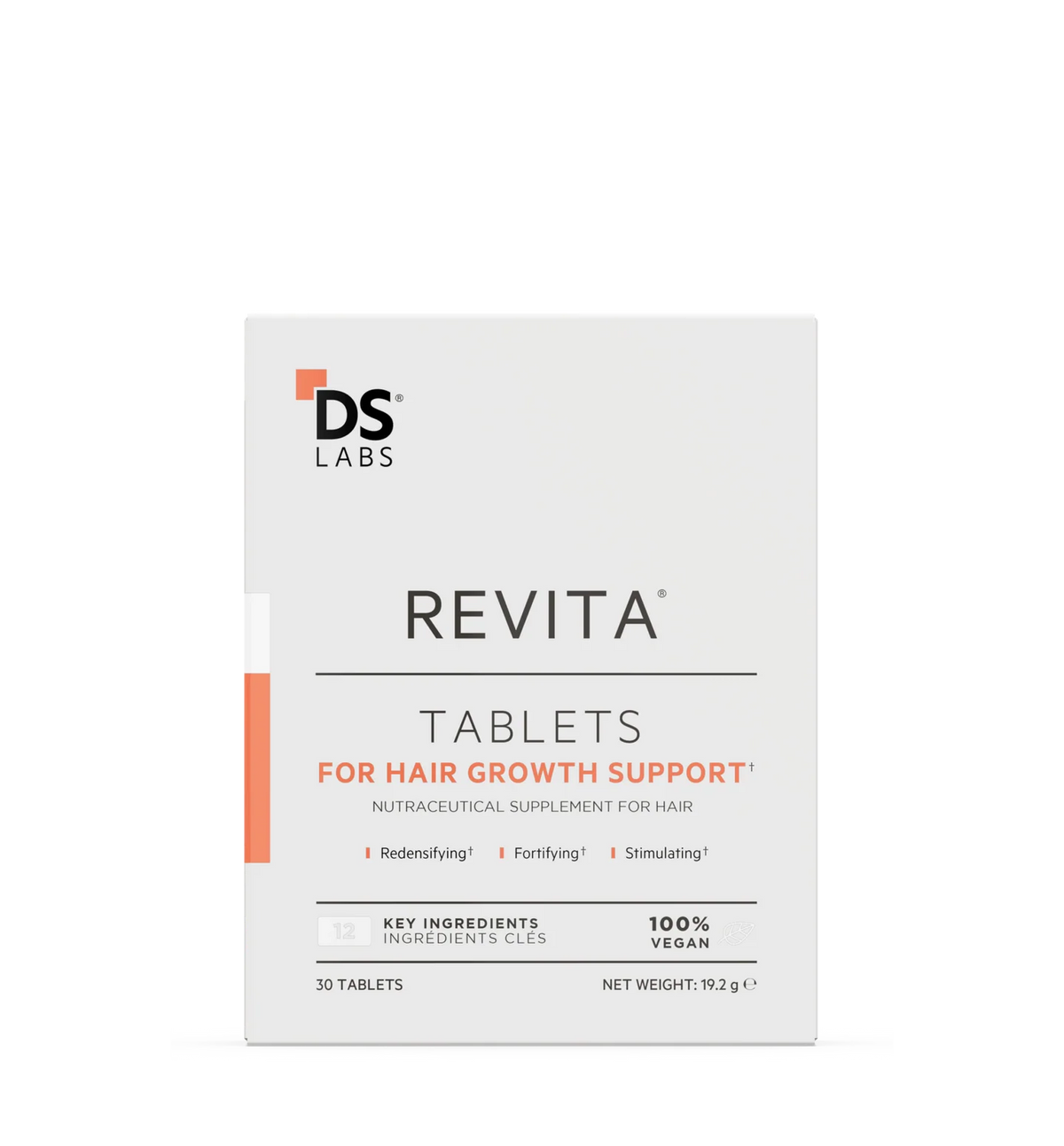 DS Laboratories Revita Tablets Hair Growth Supplement 口服生髮防脫髮營養補充品 3o粒 毛囊營養 對抗荷爾蒙壓力減少掉髮