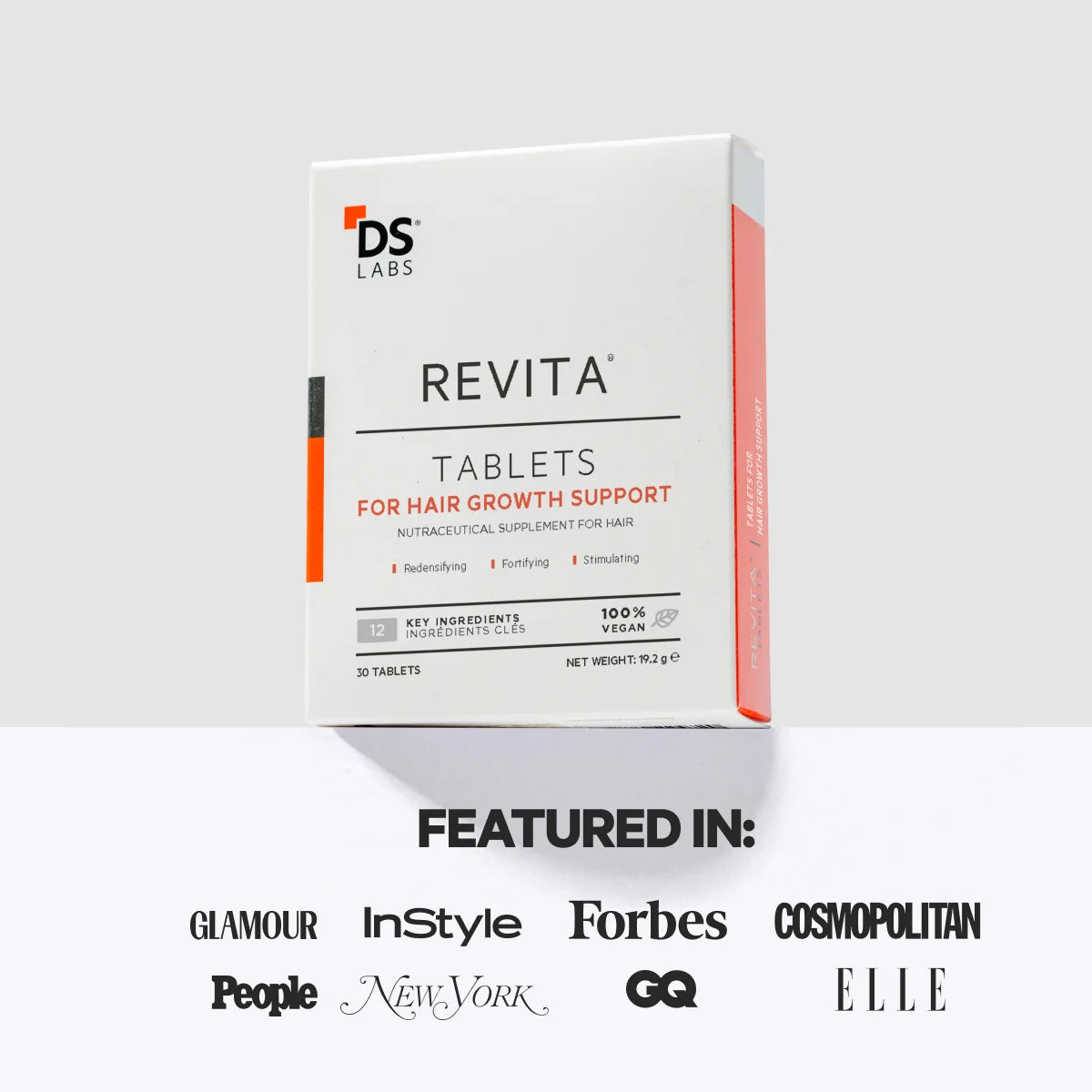 DS Laboratories Revita Tablets Hair Growth Supplement 口服生髮防脫髮營養補充品 3o粒 毛囊營養 對抗荷爾蒙壓力減少掉髮