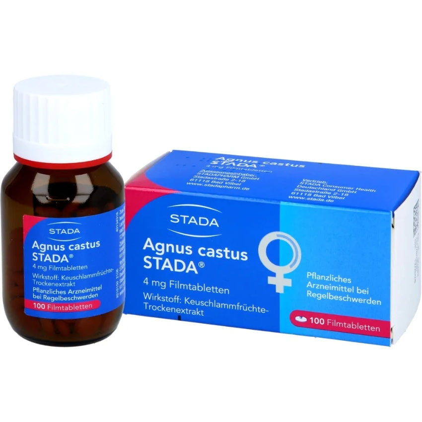 德國STADA大藥廠AGNUS CASTUS 聖潔莓膜衣錠 100顆 聖潔莓精華片 提高女性黃體素 調理月經 姨媽期 促進排卵