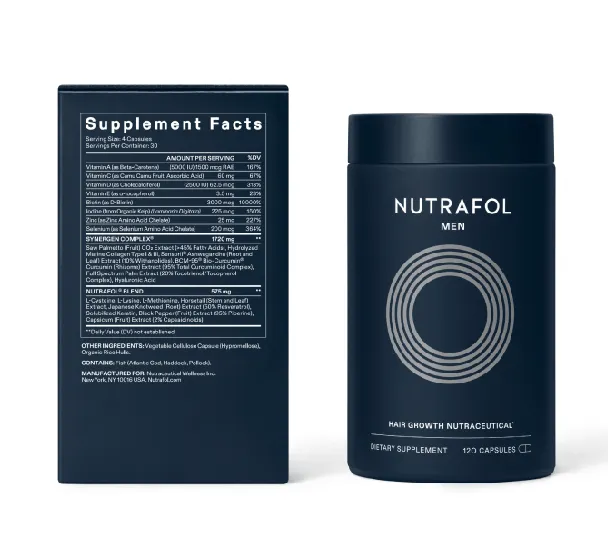 章小蕙推薦 Nutrafol 男士生髮補充劑 經臨床證明可增稠頭髮 120粒 Hair Growth