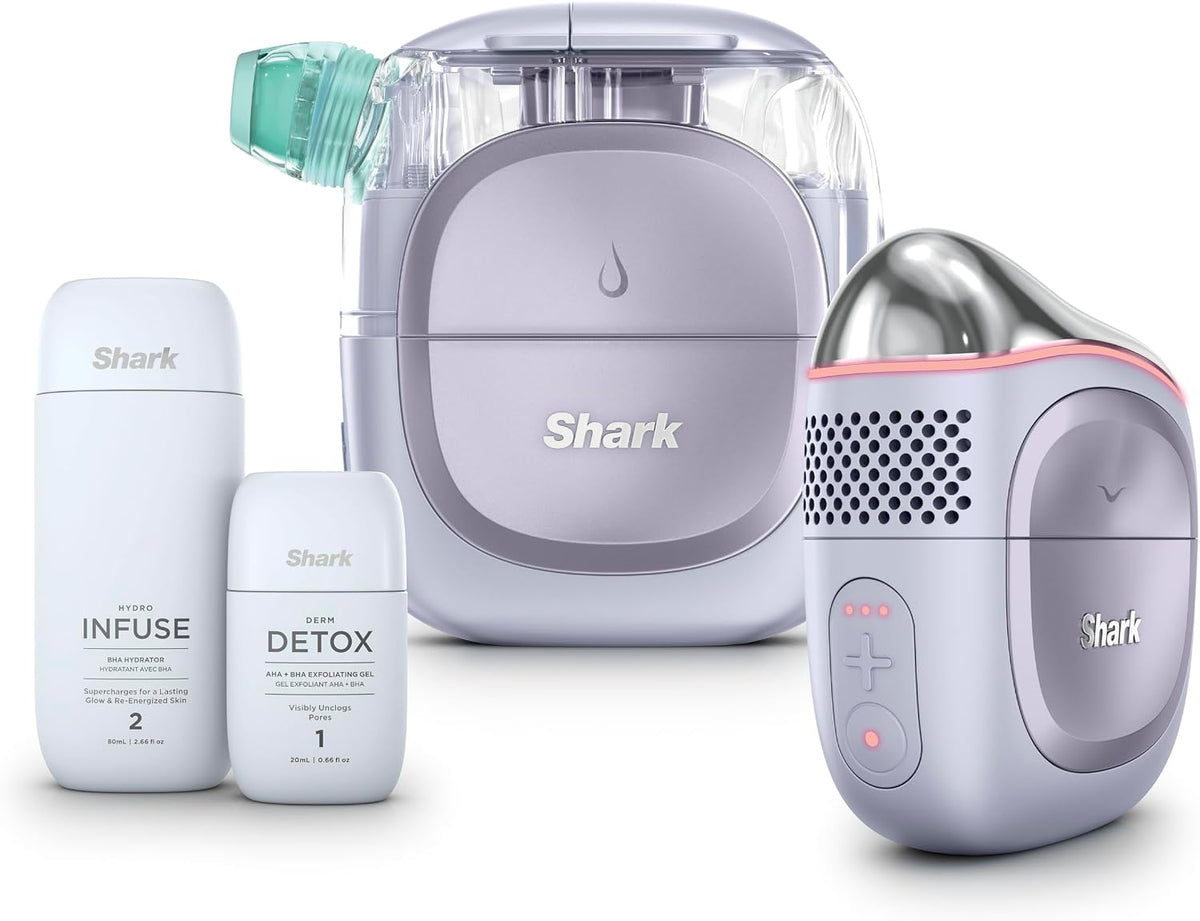Shark FacialPro Glow+ DePuffi 二合一美容儀(冷熱療法) 10分鐘打造專業級居家煥膚體驗