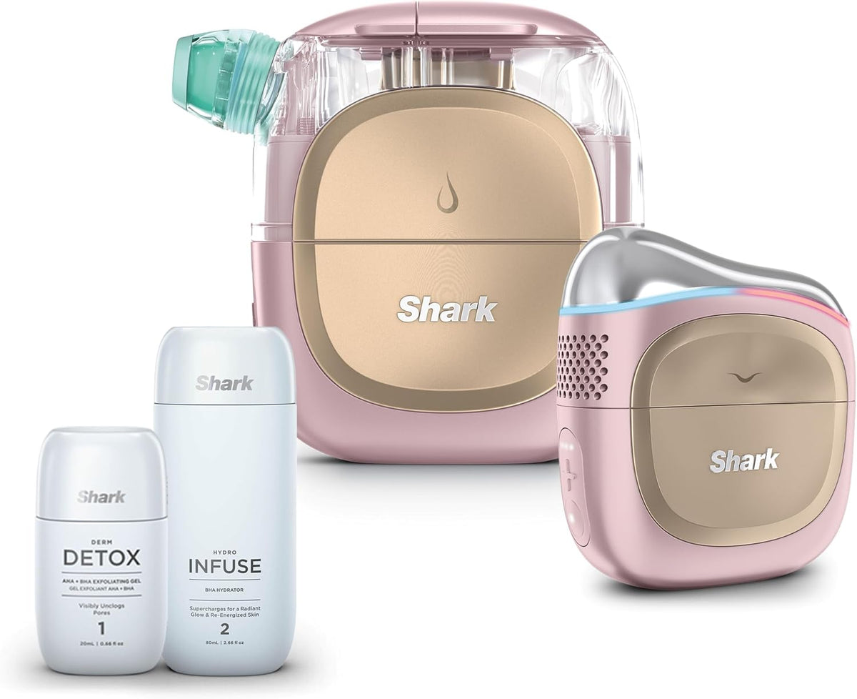 Shark FacialPro Glow+ DePuffi 二合一美容儀(冷熱療法) 10分鐘打造專業級居家煥膚體驗