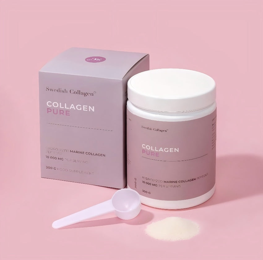 瑞典Swedish Collagen Pure膠原蛋白 水解海洋膠原蛋白 10000mg補充劑 300g 30 天量 純膠原蛋白勝肽 小分子