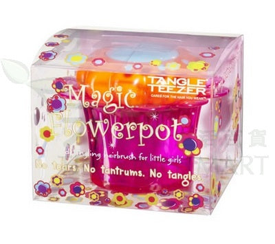Tangle Teezer 兒童順髮梳-粉色TT Magic Flower Pot PINK