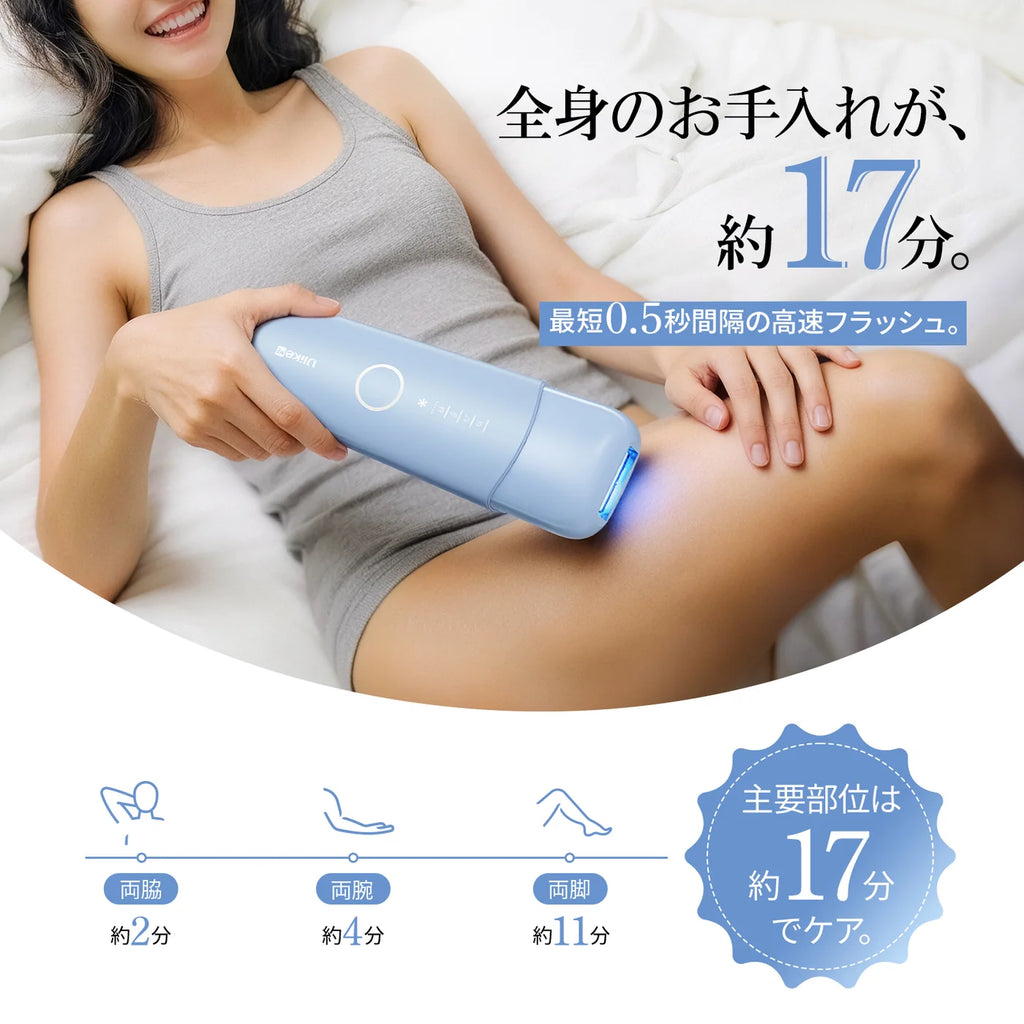 Ulike ME 藍寶石冰點脫毛儀 入門級/高性價比家用 光子嫩膚 濕脫腋下比基尼專屬脫毛