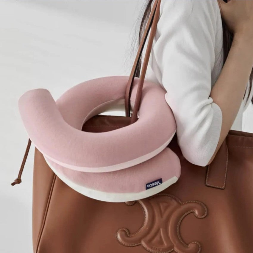 Vesta 百變螺旋旅行枕 辦公午睡枕頭 支撐頸椎U型枕 Loop™ Spiral Travel Pillow 粉嫩色