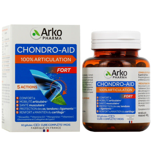 法國Arkopharma Chondro Aid 葡萄糖軟骨素膠 骨膠原蛋白 關節骨骼健康