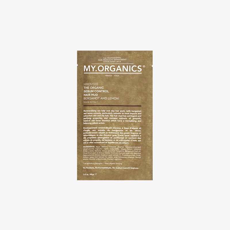 My Organics 控油平衡髮泥 (佛手柑和檸檬) 20g x 4包 Sebum Control Hair Mud Bergamot And Lemon