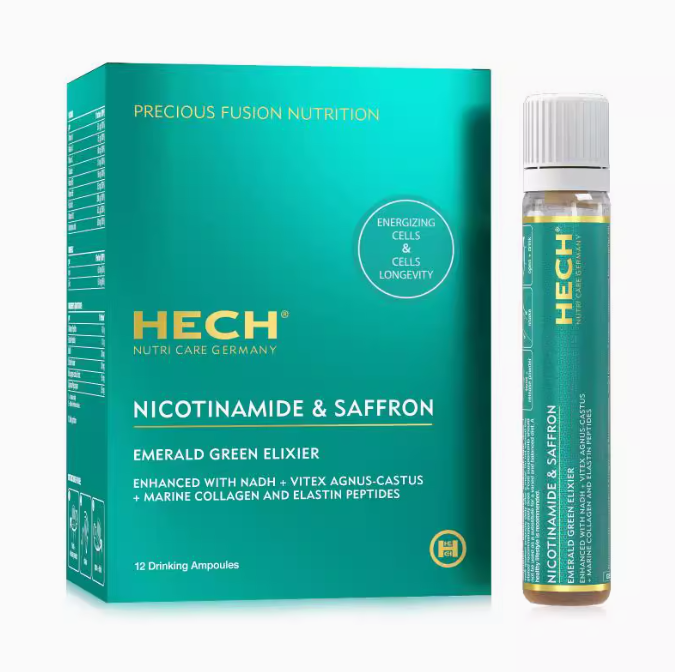 HECH赫熙 NADH翡翠管反時光細胞飲直補型NAD 線粒體素根源抗衰口服細胞生命液