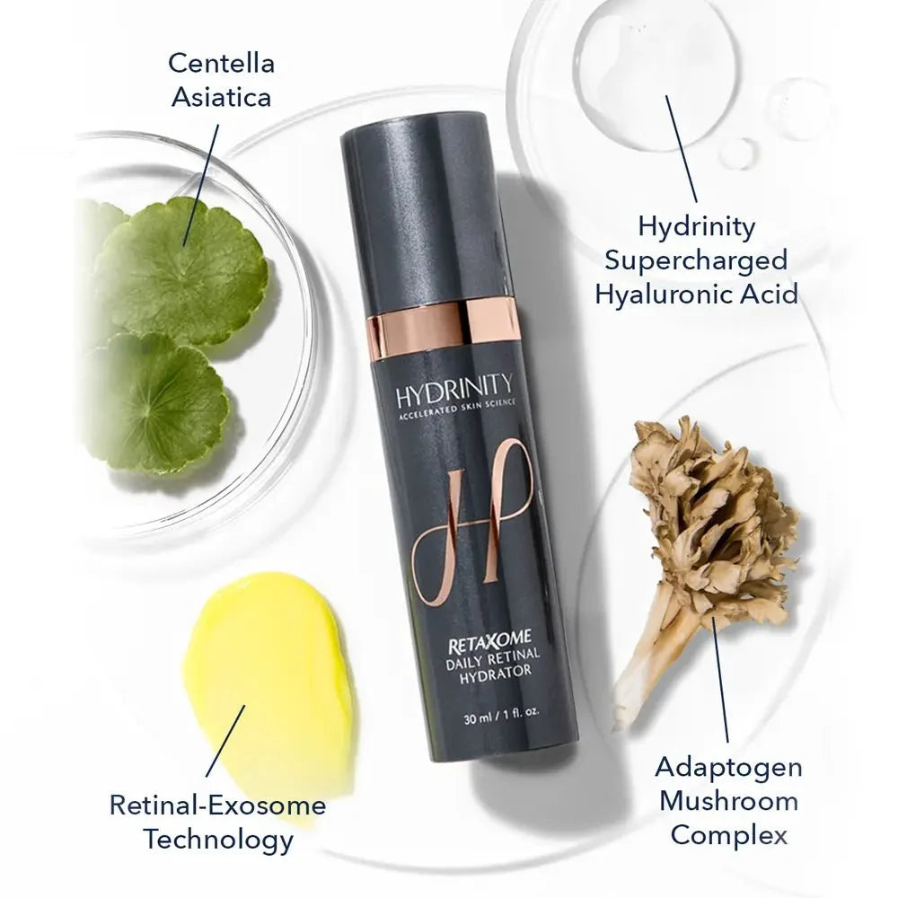 Hydrinity RetaXome Daily Retinal Hydrator Exosome-encapsulated retinal 30ml 外泌體包裹技術 次世代視黄醛精華