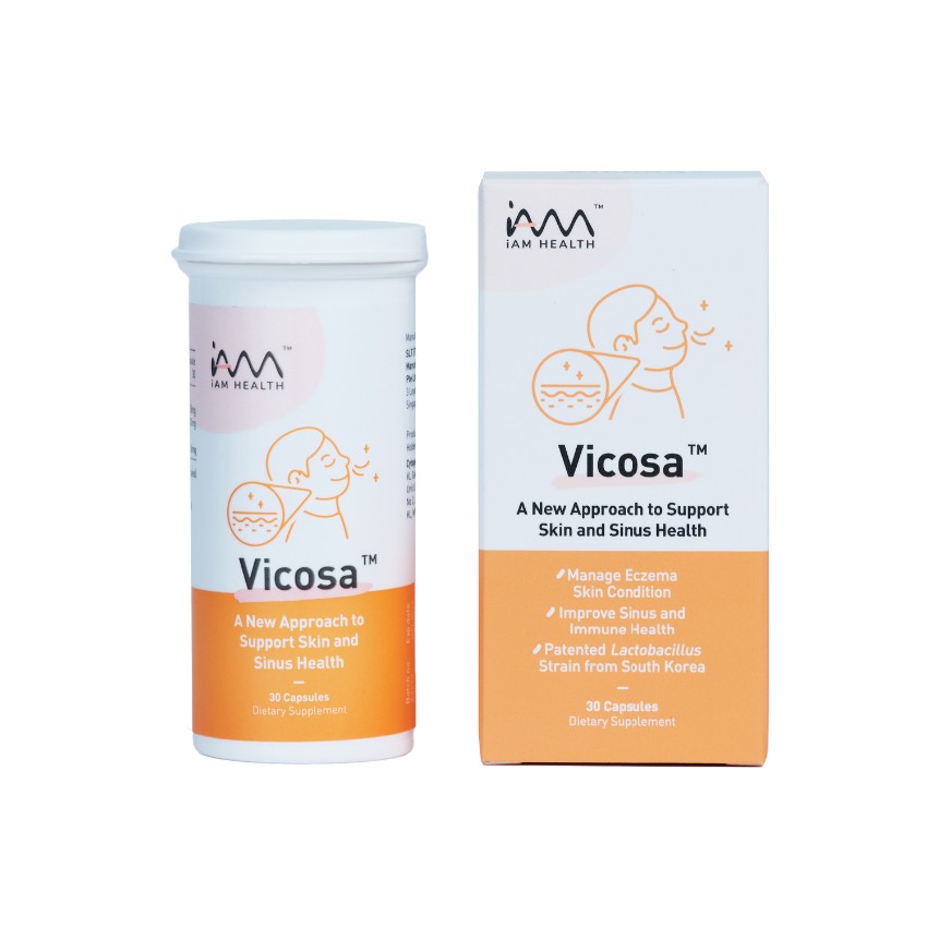 新加坡Vicosa 維可颯舒敏益生菌 增強免疫力 舒緩過敏 (改善鼻腔敏感/花粉症/鼻乾癢) 濕疹 過敏性鼻炎 易敏體質救星