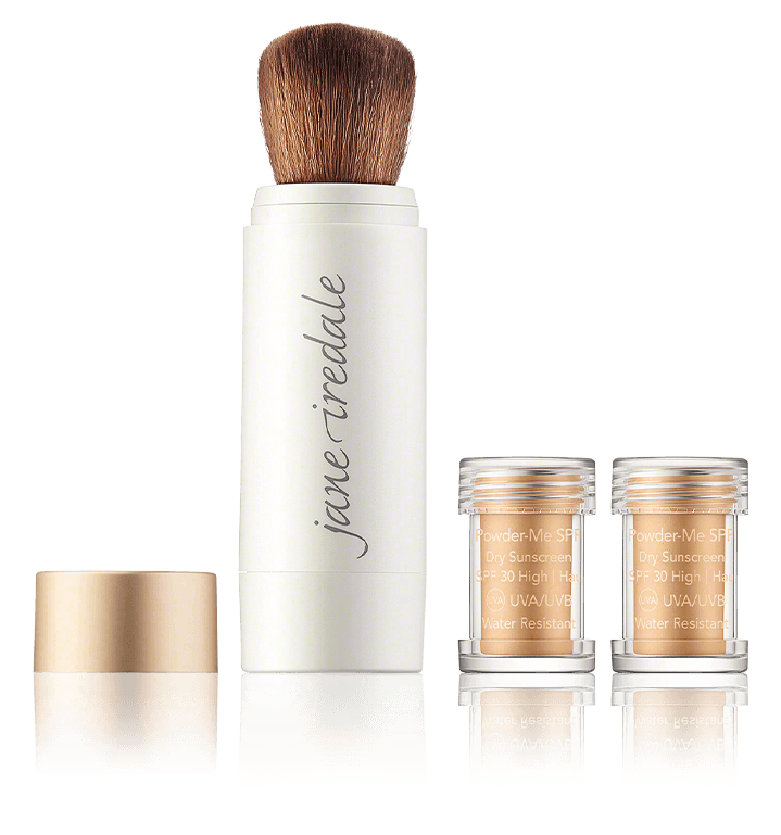 Jane Iredale Powder-Me SPF30 Dry Sunscreen Brush Golden Jane Iredale礦物防曬補充粉掃 Golden - 金黃色