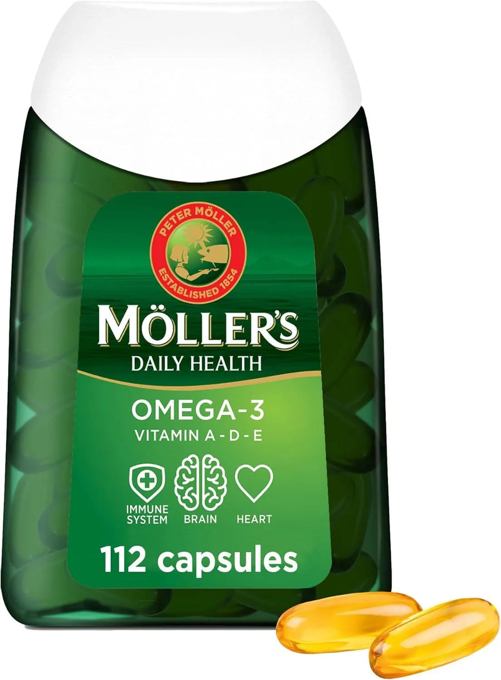 mollers Möllers 1200mg 挪威 沐樂 睦樂 鱈魚肝油 魚油 EPA DHA 112粒膠囊