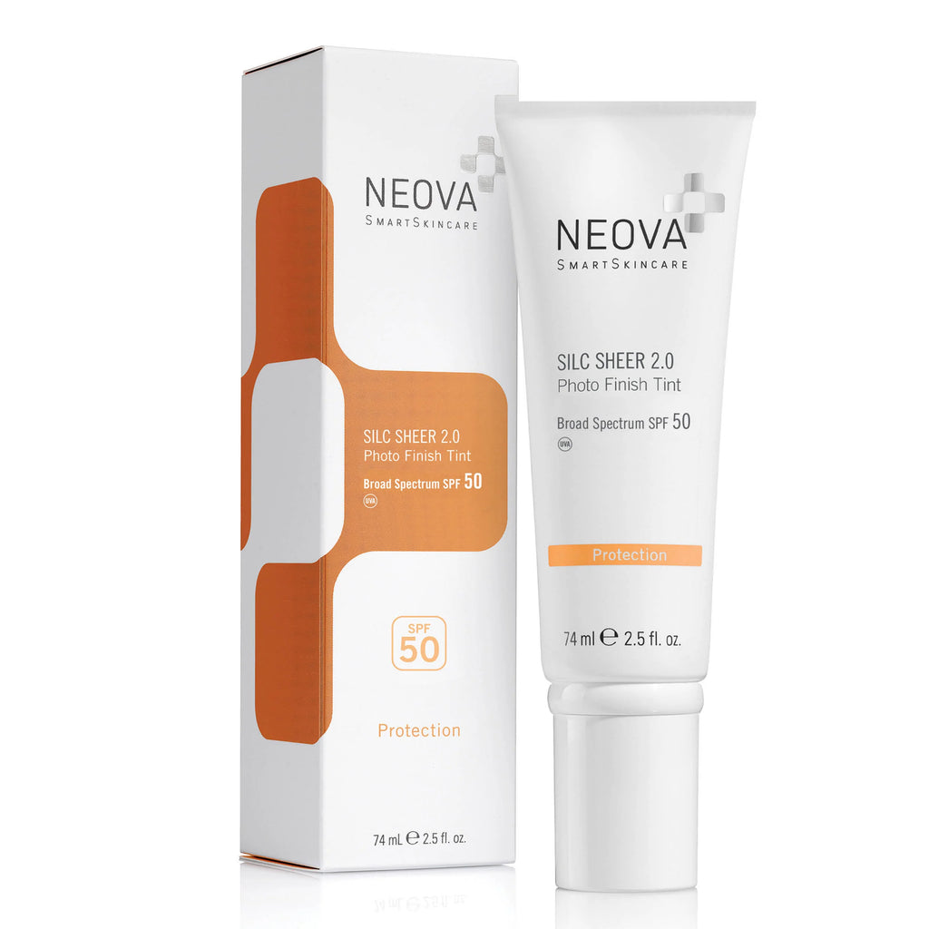 NEOVA 妮娃DNA修護抗氧化防曬乳 SILC SHEER 2.0 SPF50 74ml 廣譜物理防曬霜 UVA UVB