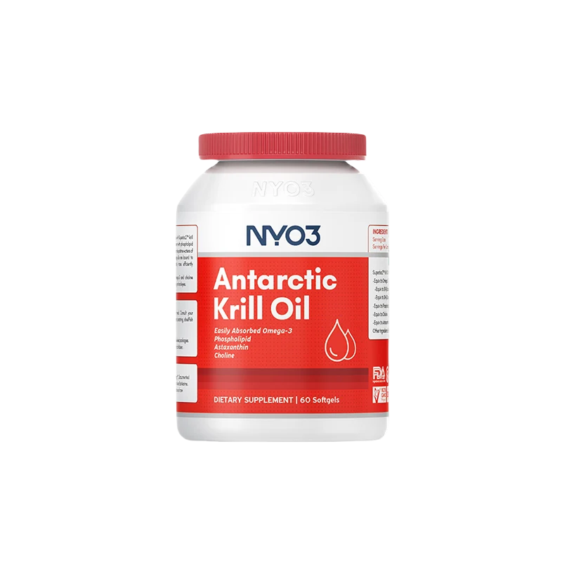 NYO3 Antarctic Krill Oil 純南極磷蝦油軟膠囊60粒 低密度中老年蝦紅素 Omega3 指標異幣飲食不健康 保持年輕