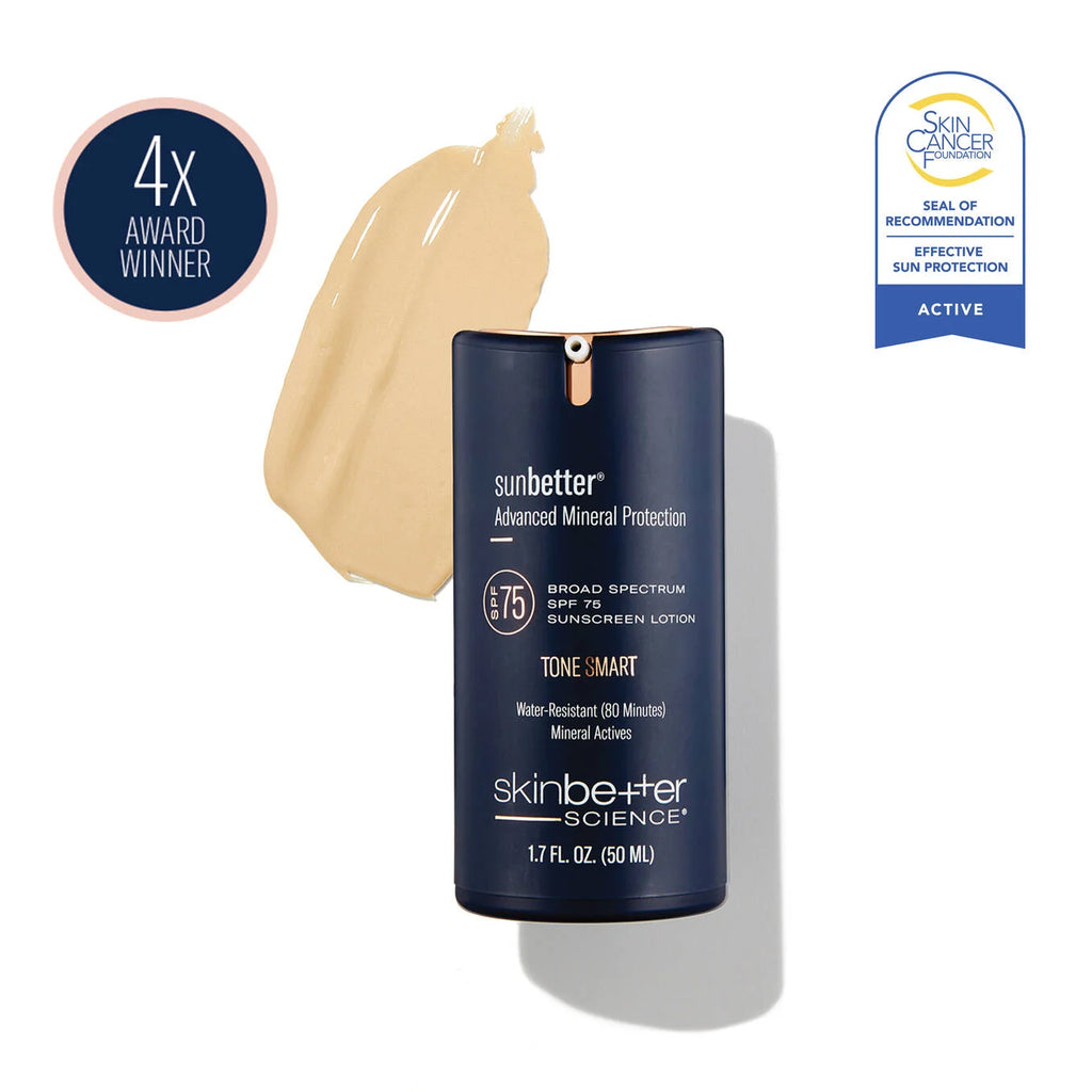 Skinbetter sunbetter TONE SMART SPF 75 Sunscreen Lotion廣譜礦物潤色防曬霜UVAUVB PA++++