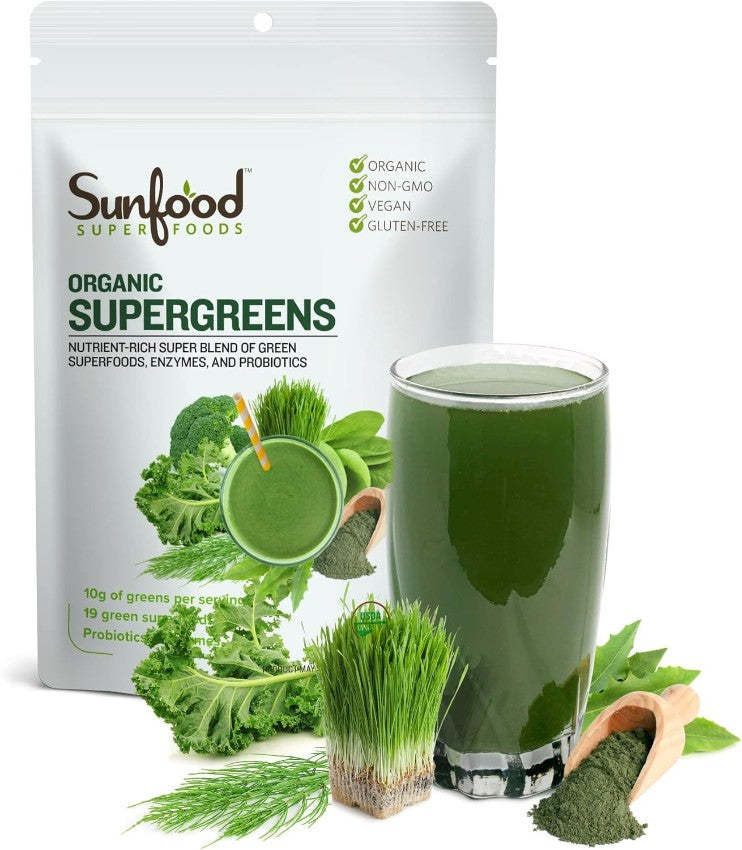 SunFood 有機綠色超級營養粉227g Sunfood Supergreens 227g (Sun is shining) 超級綠粉 超級食物