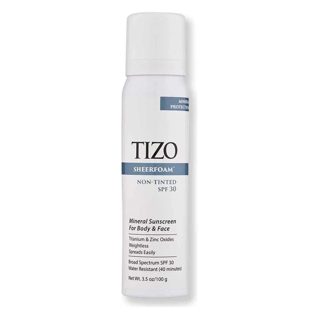 TIZO 防曬噴霧 臉部及身體防曬 無色款 Sheer Foam Body And Face Non-Tinted SPF30 100g