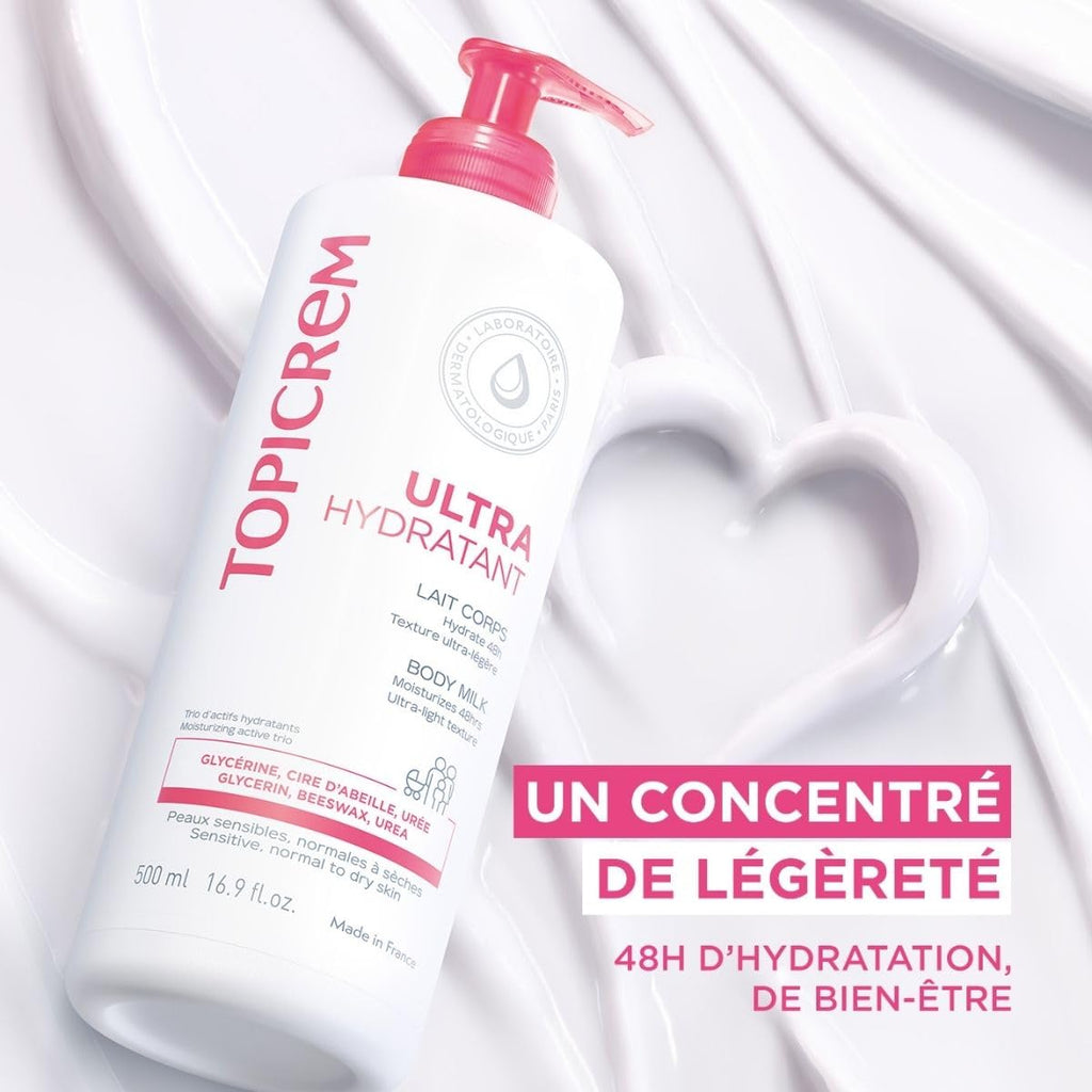 Topicrem Ultra-Hydratant Lait Corps Body Milk 極潤保濕身體乳 500ml 法國藥房NO 1 身體潤膚乳