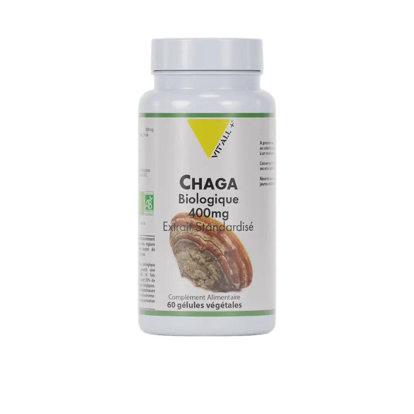 法國 VITALL+ 有機白樺茸 400mg 60粒膠囊