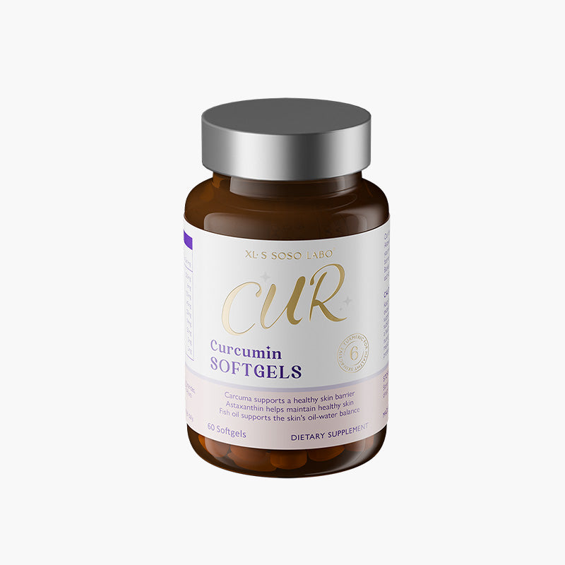 XL·S SOSO LABO Curcumin SOFTGELS 愛珂絲 還原型薑黃素 魚油膠囊粉 內服滅火消印 皮膚屏障