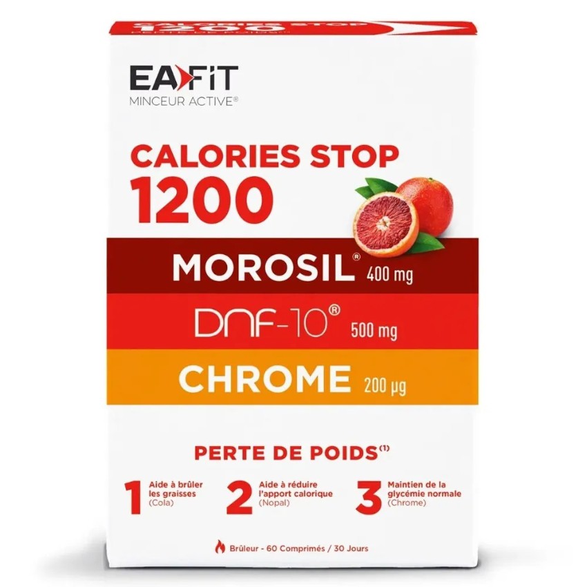 Eafit Calories stop 1200 with morosil 60 tablets 燃燒1200卡路里 三部曲