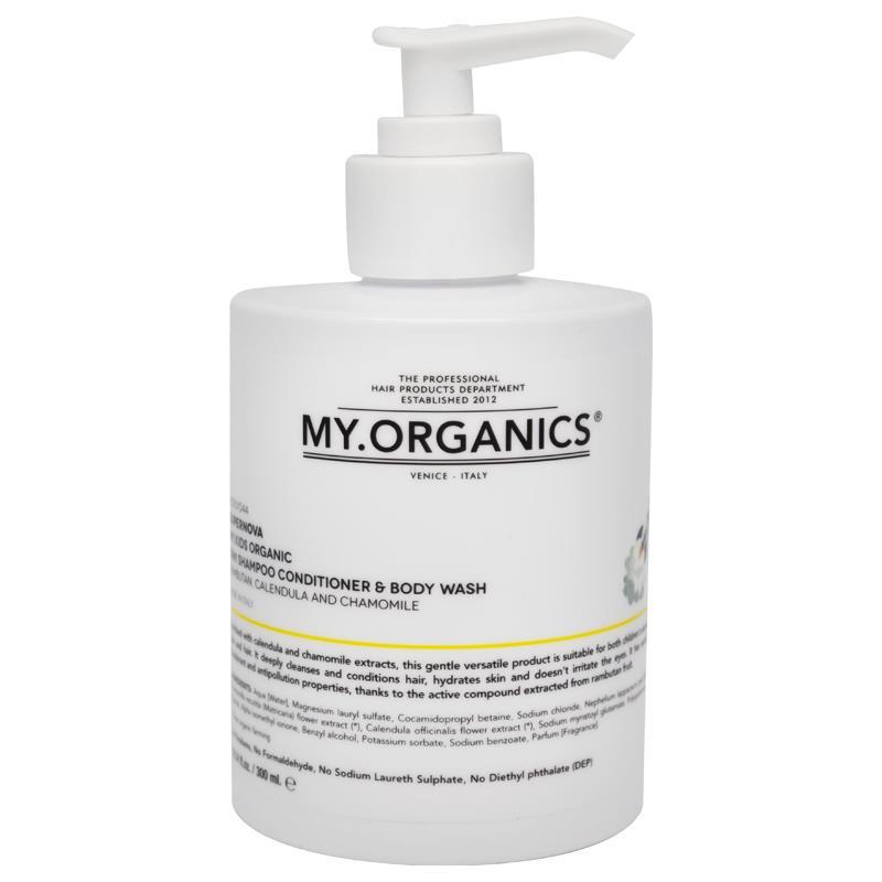 My Organics兒童寶寶三合一溫和清潔洗髮水護髮素沐浴露300ml My Organics Kids 3 in1 Shampoo Conditioner Body Wash 300ml
