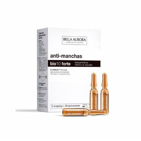 西班牙Bella Aurora 美白祛斑亮膚安瓶15支 美白淡斑神器 Bella Aurora anti-manchas bio10 forte