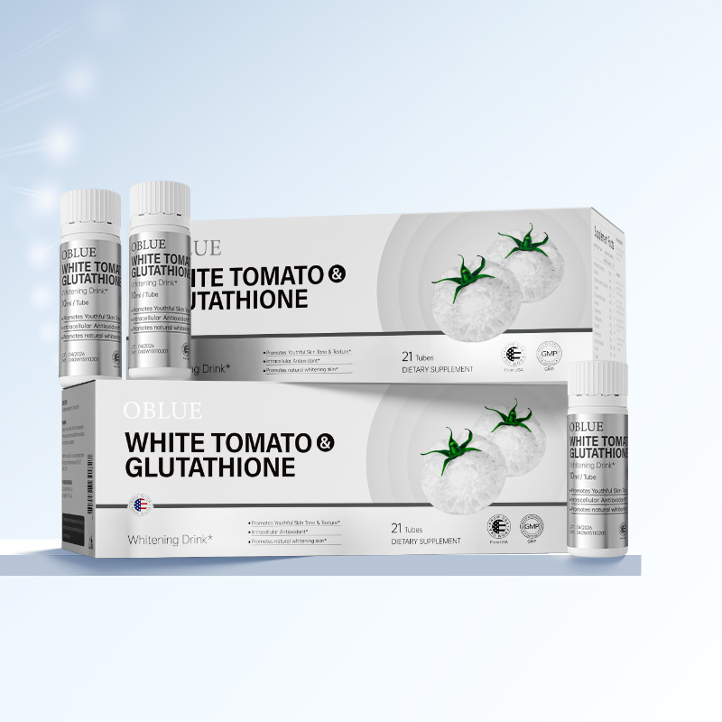 OBLUE 白番茄膠原蛋白飲內調全身性勝肽美白飲抗糖口服液 OBLUE White Tomato Glutathione Drink